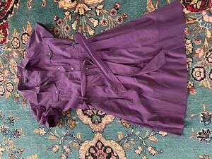 Purple theory shirt dress with pockets